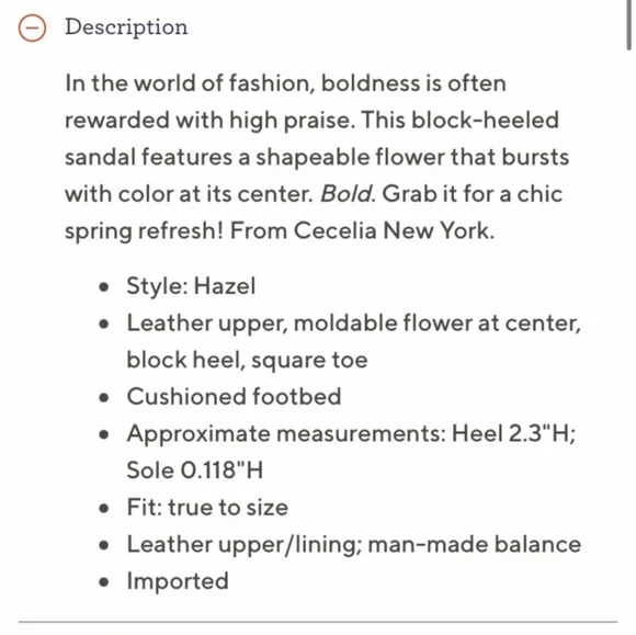 Cecelia New York Leather Hibiscus Block Heeled Sandals
